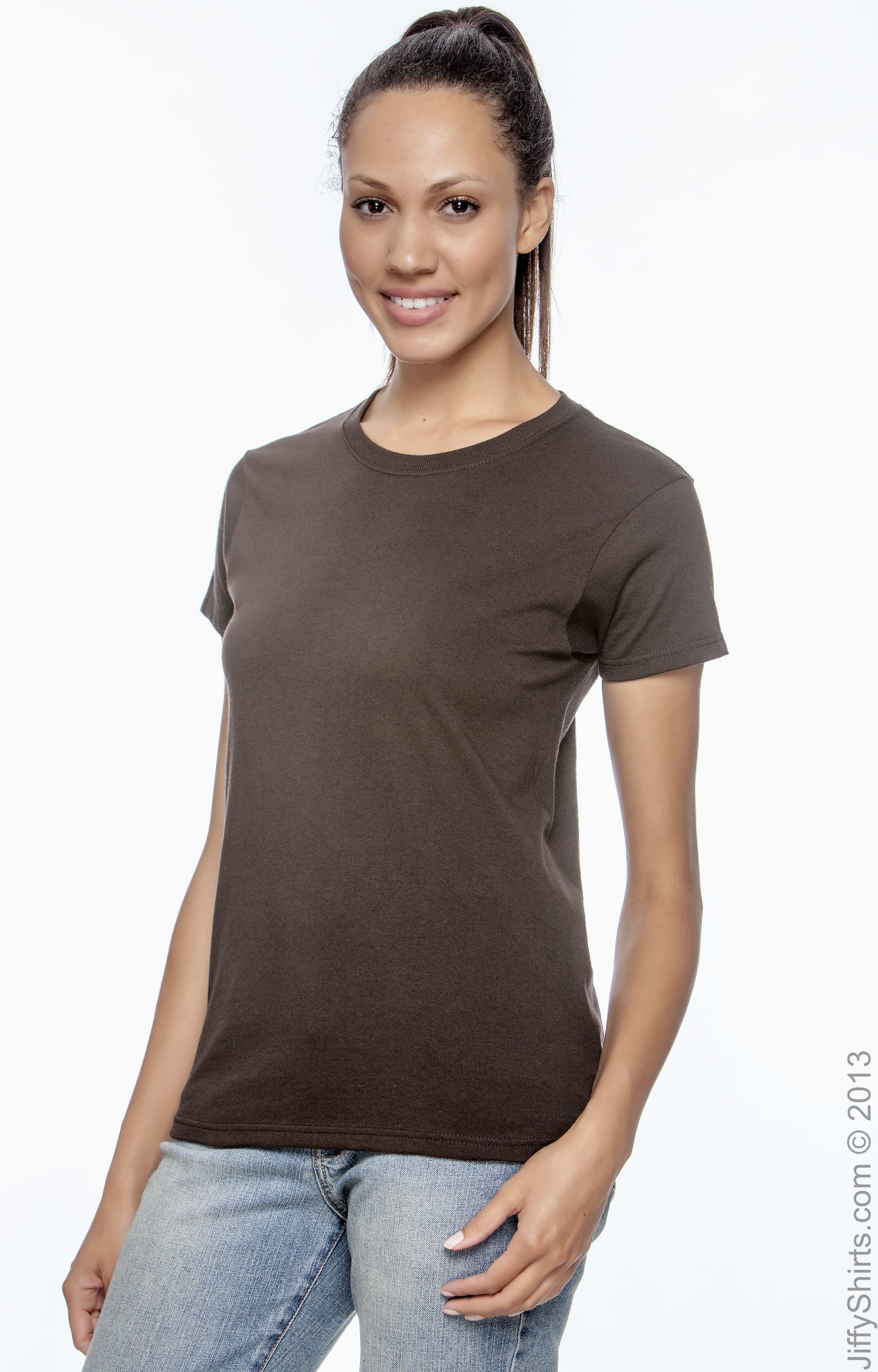 Women's Ultra Cotton® T-Shirt - Dark Chocolate