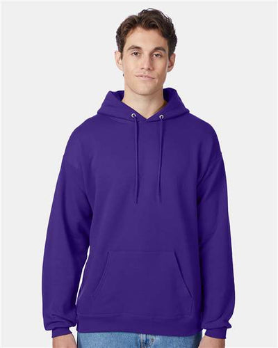 Hanes P170 Purple — on model front