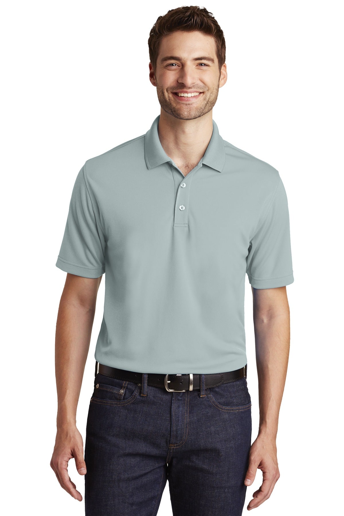 Unisex Dry Zone UV Micro-Mesh Polo - Gusty Gray