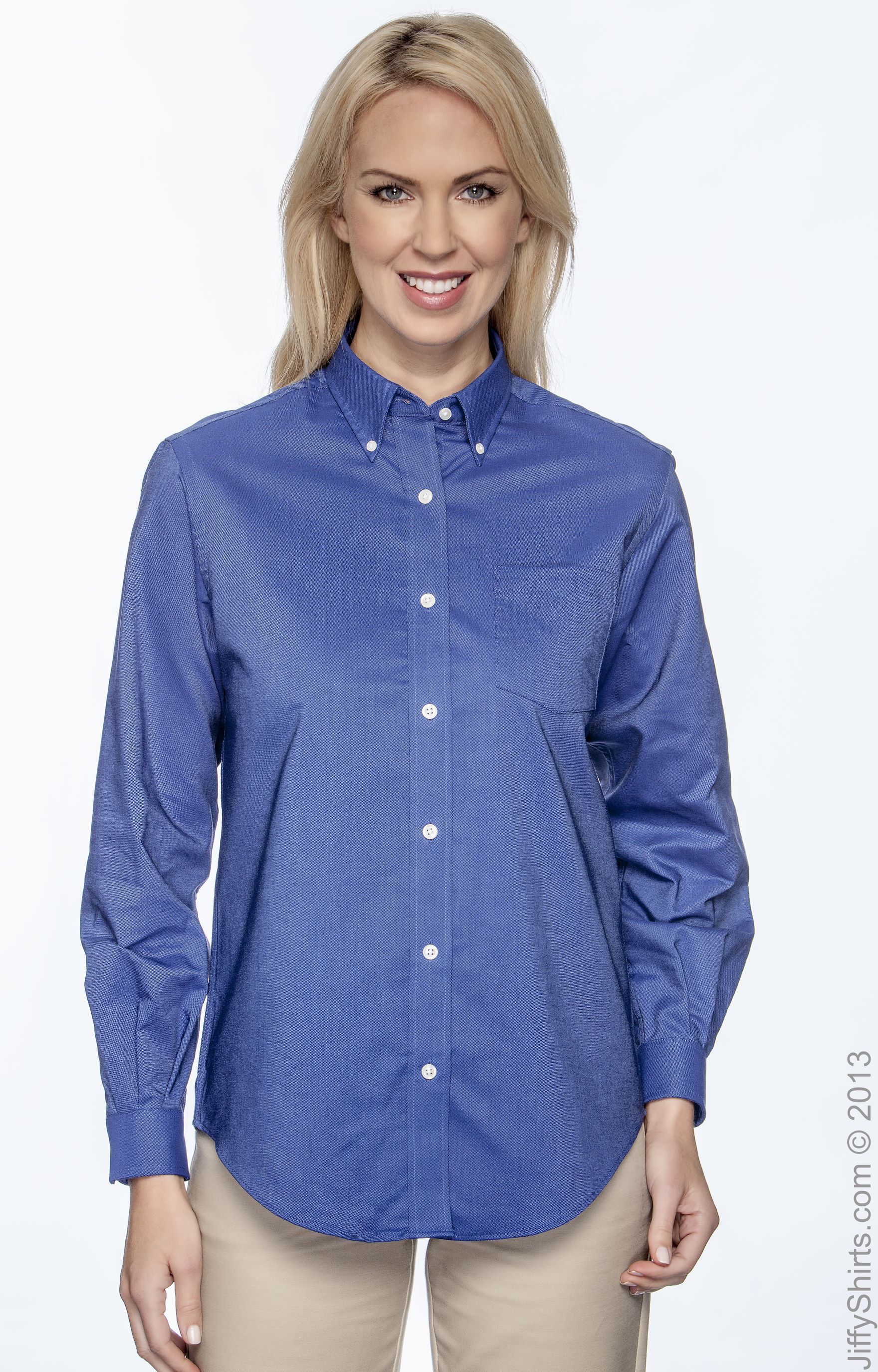 Women's Classic Long-Sleeve Oxford - English Blue