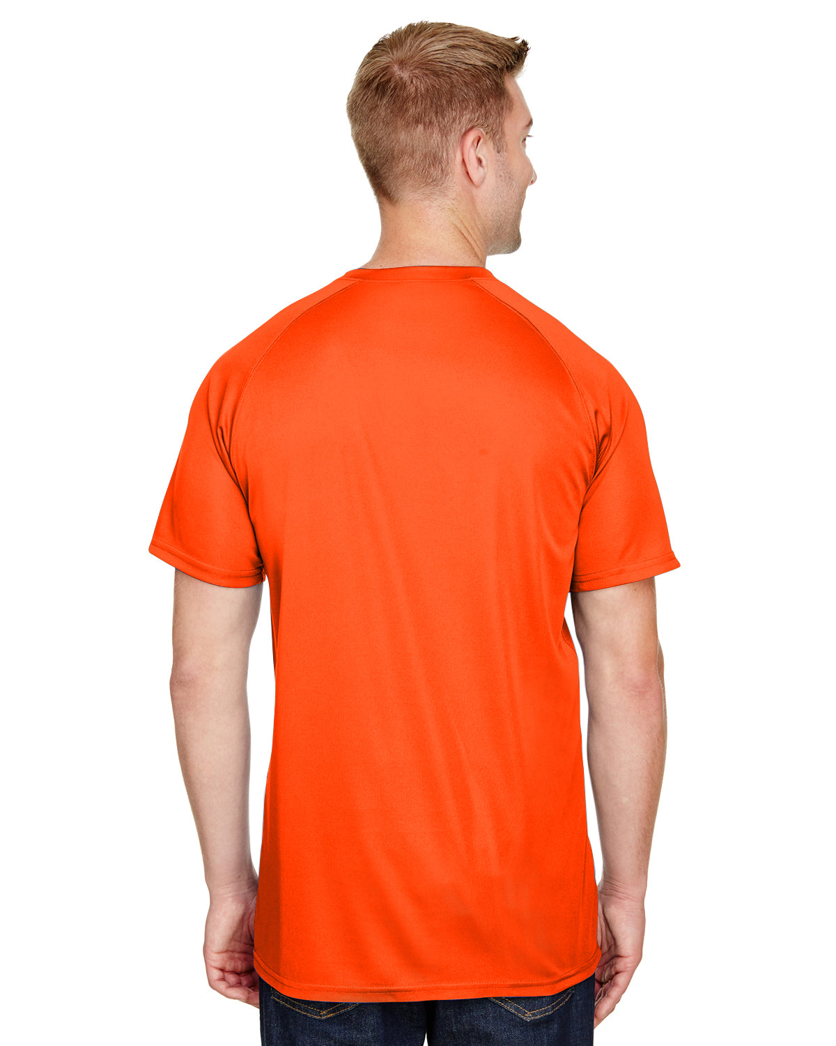 Unisex Attain 2-Button Baseball Jersey - Orange