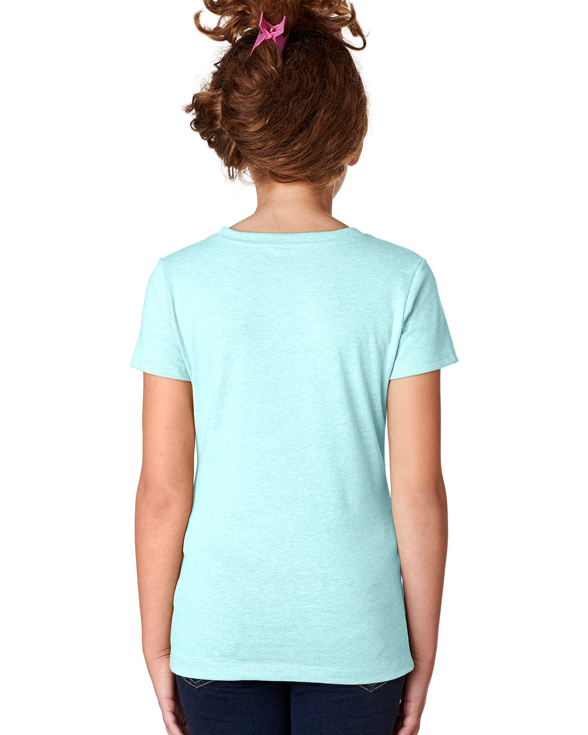 Girl's Youth Princess CVC T-Shirt - Ice Blue