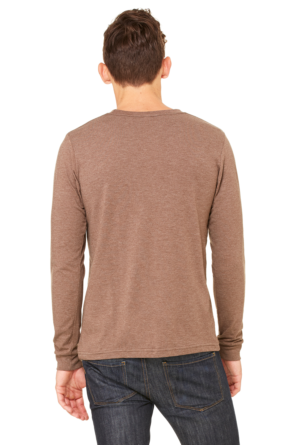 Unisex Jersey Long-Sleeve T-Shirt - Heather Brown