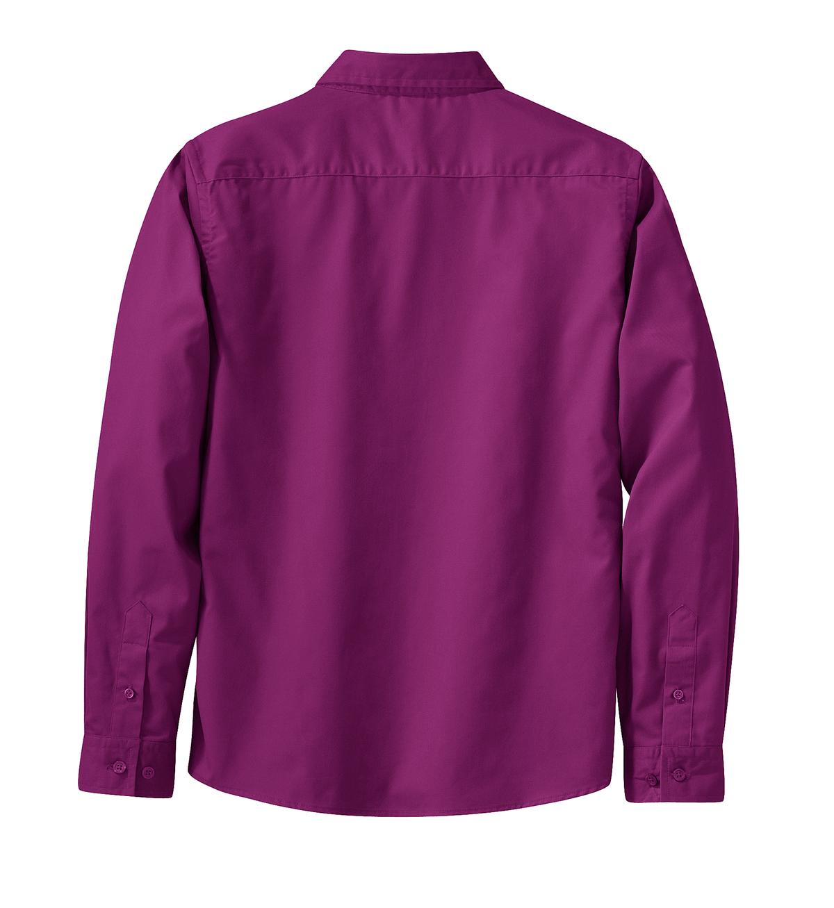 Women's Long Sleeve Easy Care Shirt - Deep Berry
