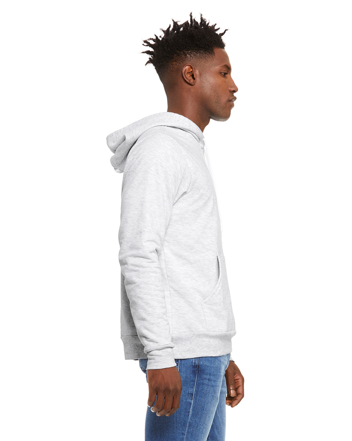 Unisex Sponge Fleece Pullover Hoodie - Ash