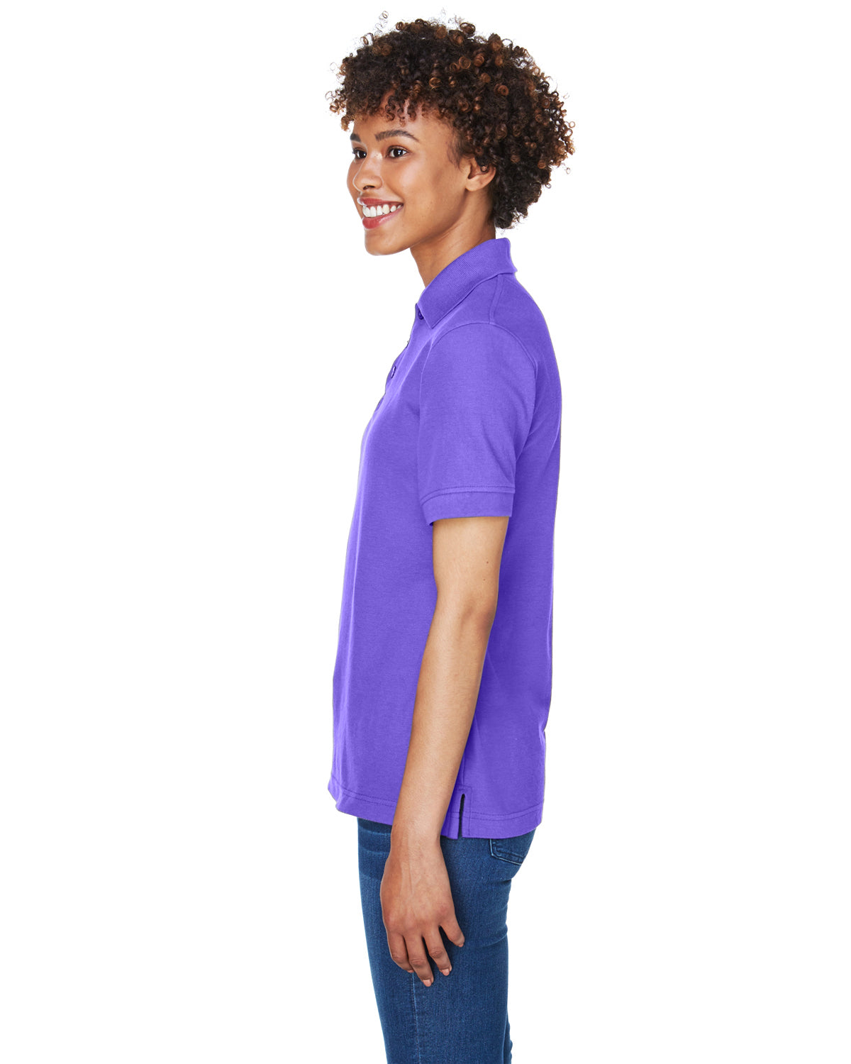Women's Whisper Piqué Polo - Purple
