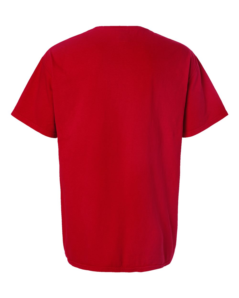 100% Ringspun Cotton Garment-Dyed T-Shirt - Athletic Red