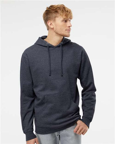 Independent Trading Co. SS4500 Classic Navy Heather — on model front