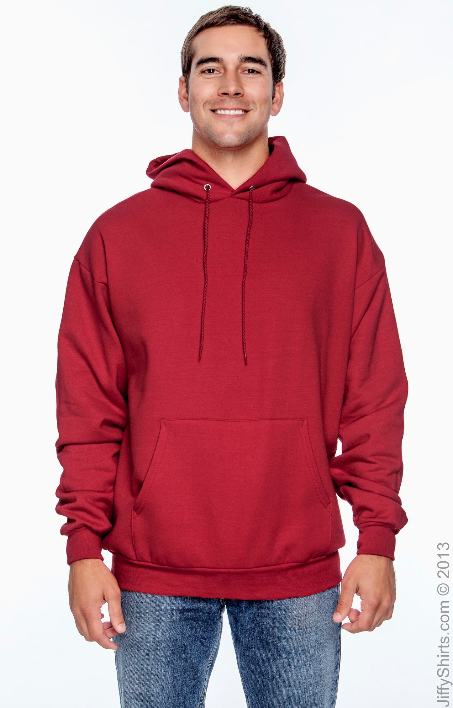 Ecosmart® 50/50 Pullover Hoodie - Deep Red