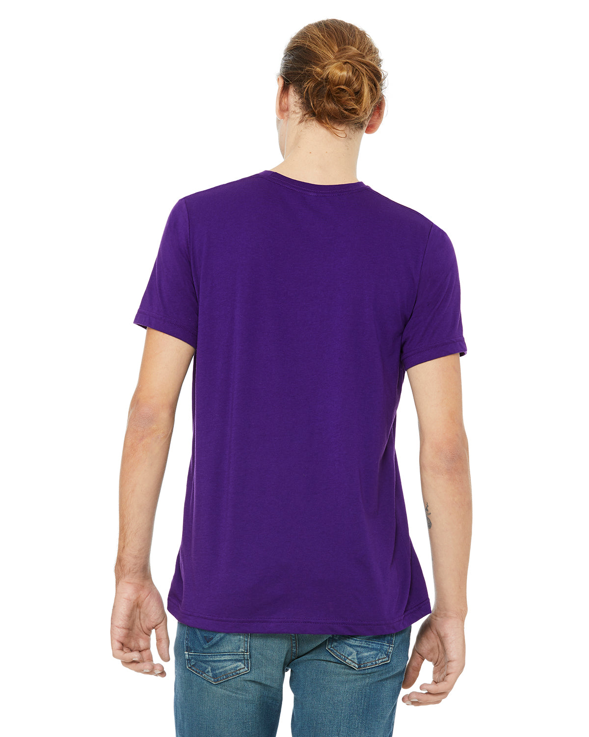 Unisex Poly-Cotton Short-Sleeve T-Shirt - Team Purple