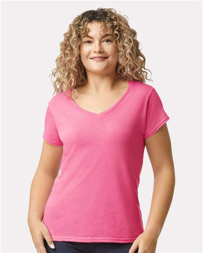 Gildan 64V00L Azalea — on model front