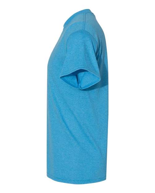 Gildan 5000 Heather Sapphire — direct side