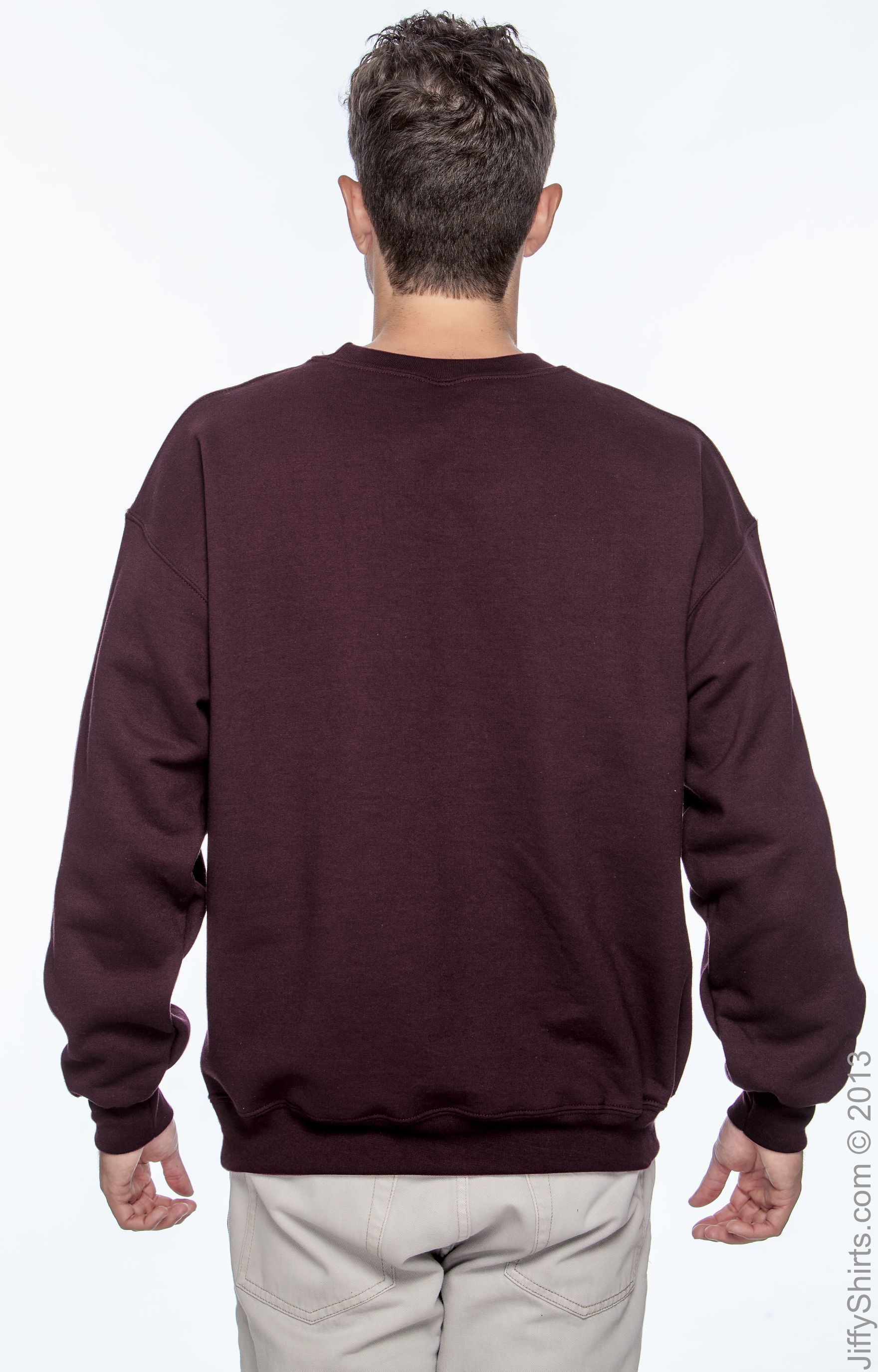 Unisex DryBlend® 50/50 Fleece Crew - Maroon