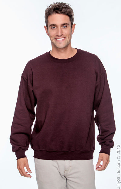 Unisex DryBlend® 50/50 Fleece Crew - Maroon