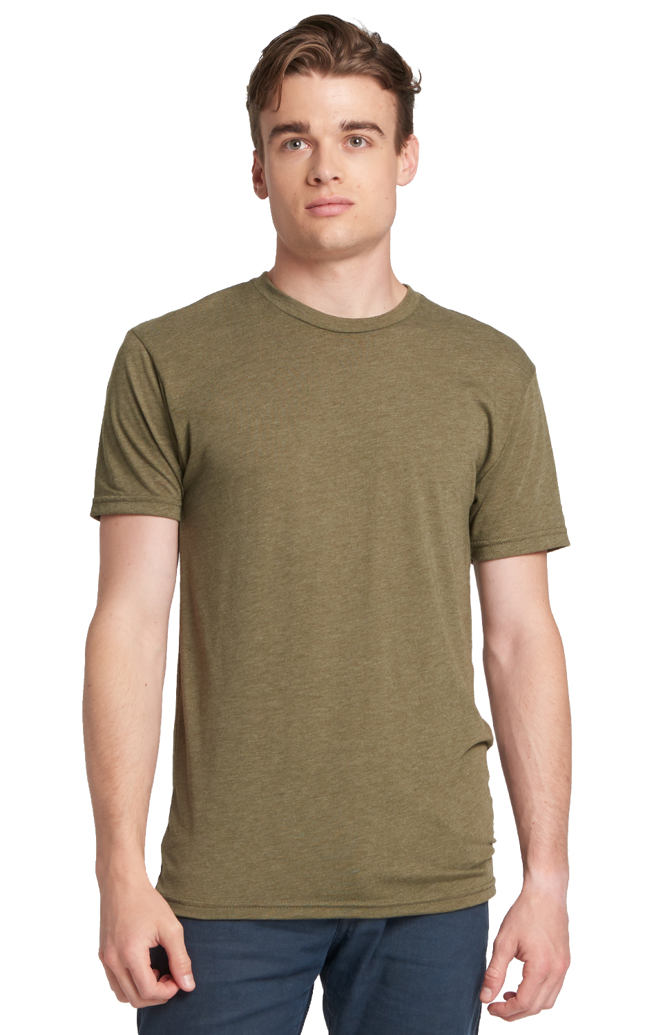 Unisex Triblend Crew - Military Green