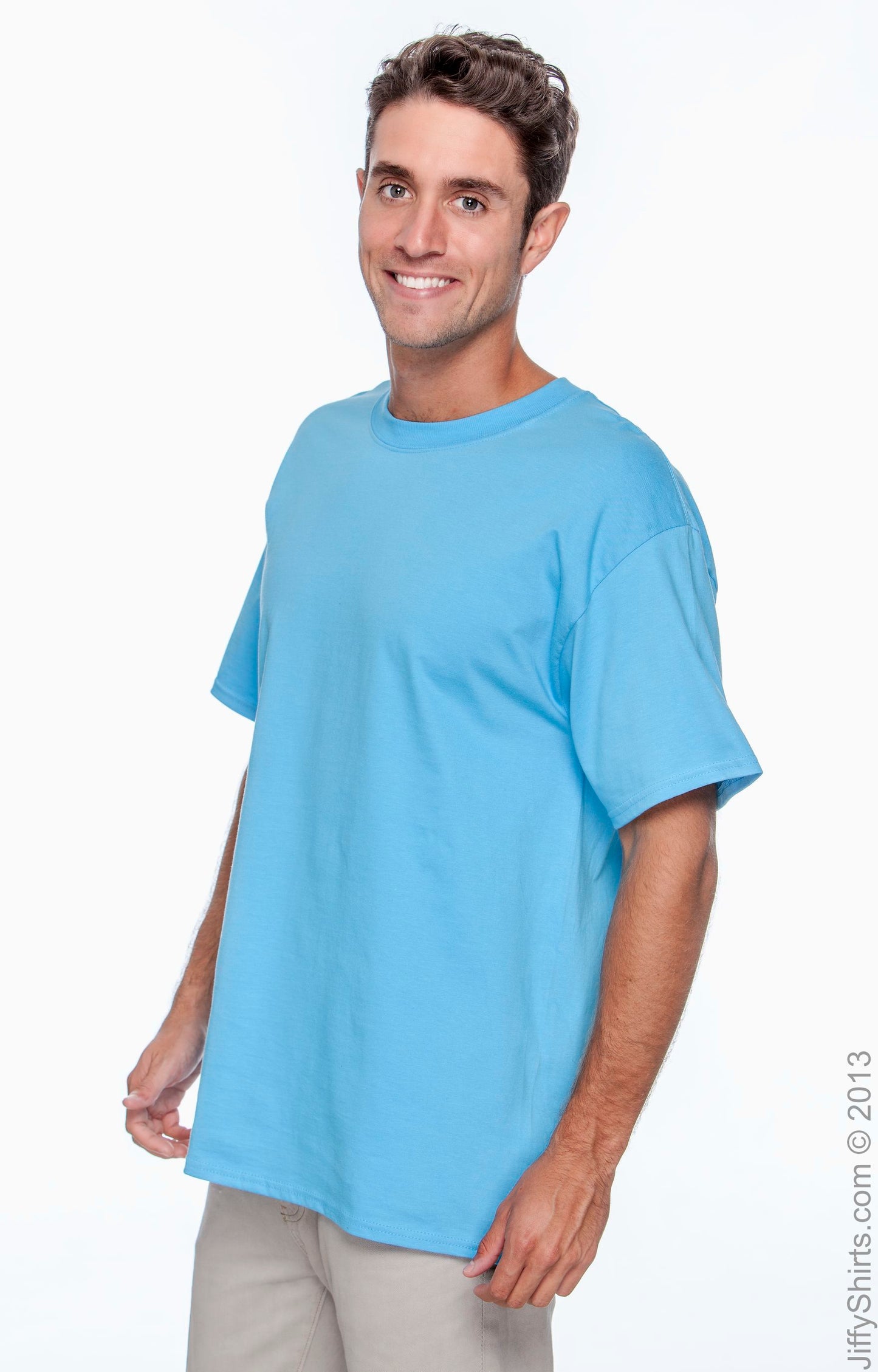 Beefy-T® Short Sleeve Tee - Aquatic Blue