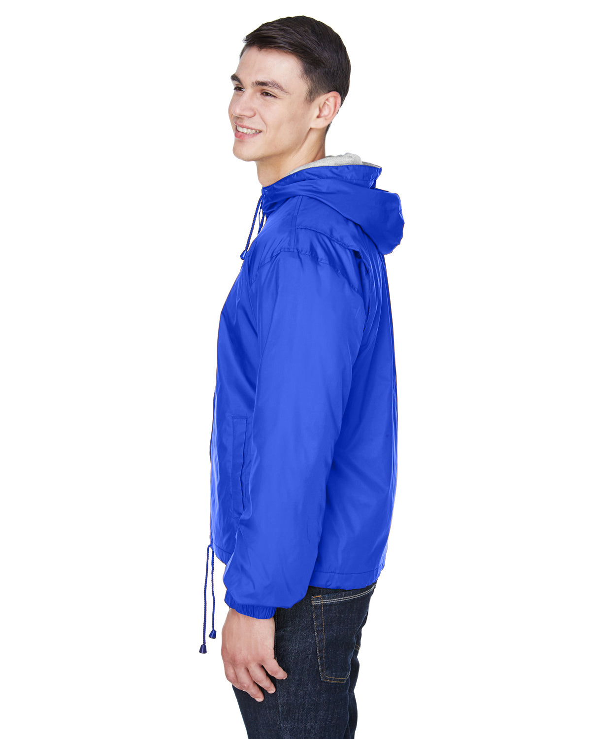 Unisex Fleece-Lined Hooded Jacket - Royal