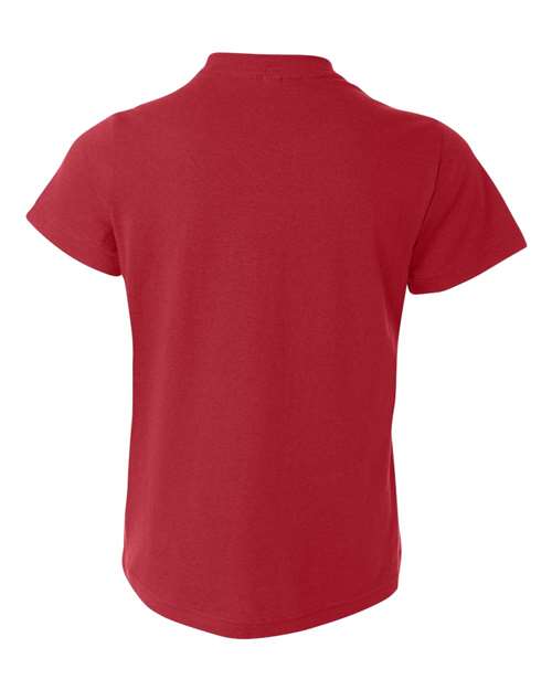 BELLA + CANVAS 3001Y Red — back