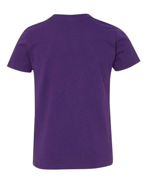 BELLA + CANVAS 3001Y Team Purple — back