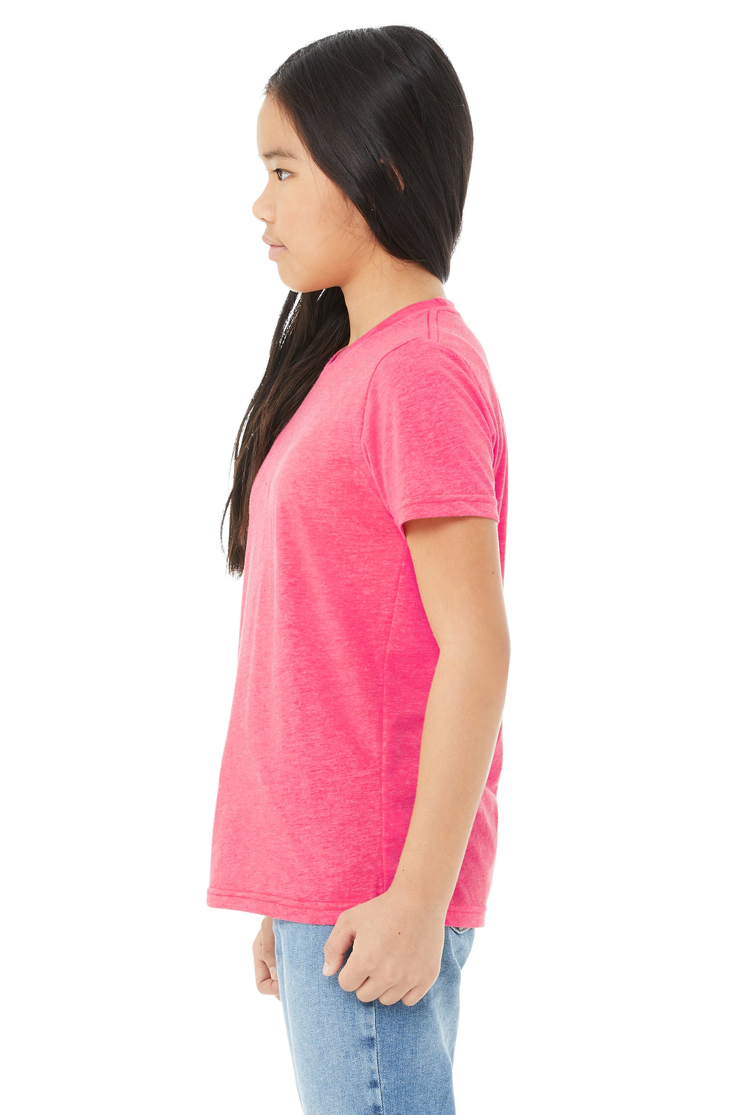Youth Triblend Short-Sleeve T-Shirt - Charity Pink Triblend