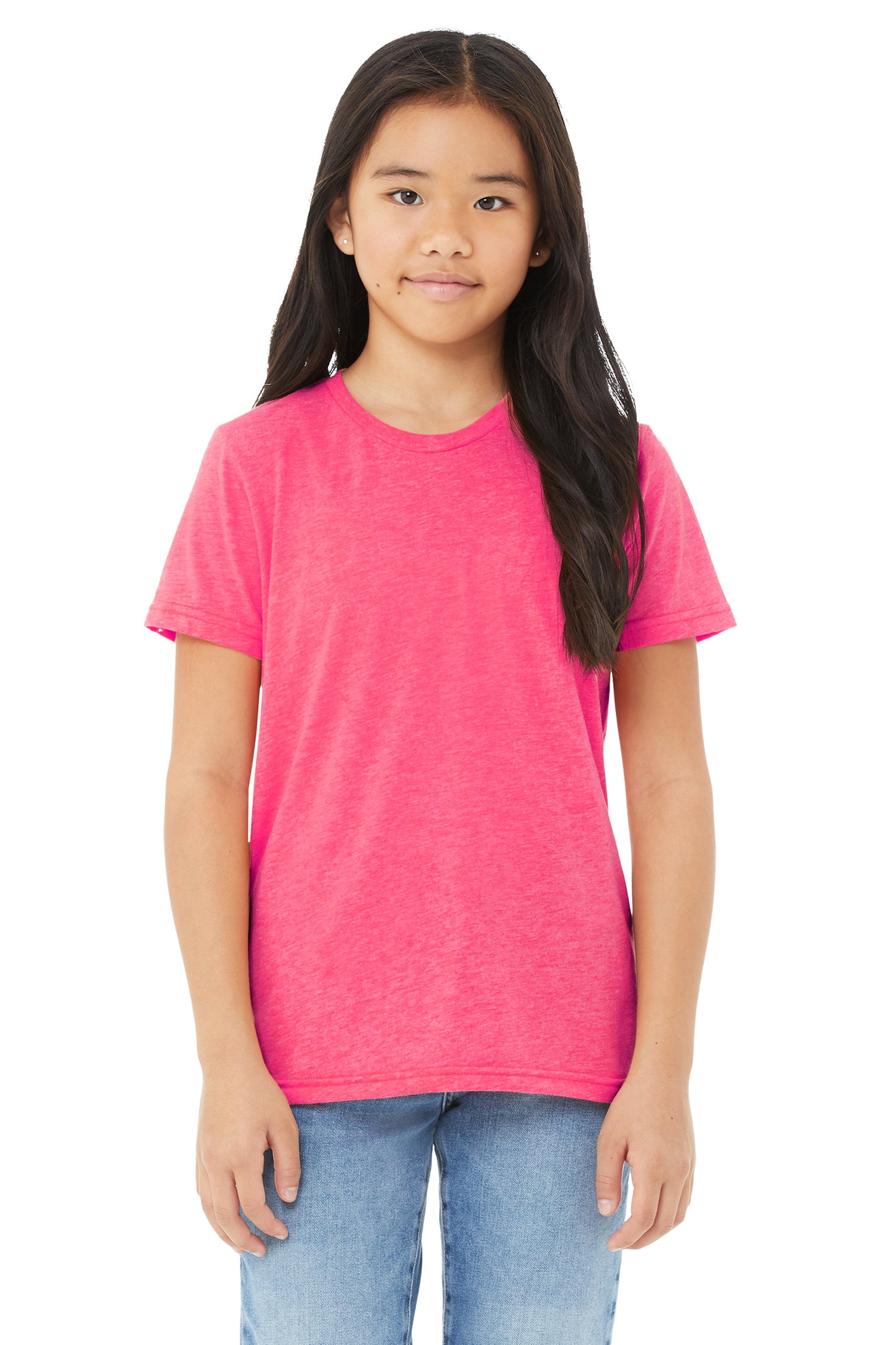 Youth Triblend Short-Sleeve T-Shirt - Charity Pink Triblend