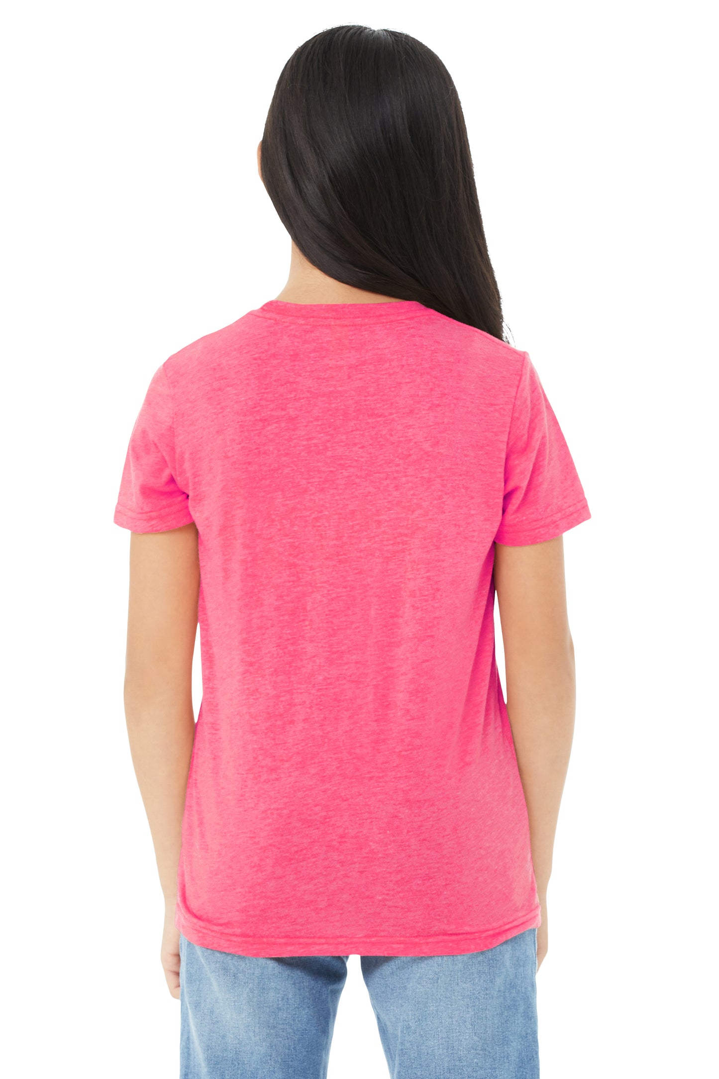 Youth Triblend Short-Sleeve T-Shirt - Charity Pink Triblend