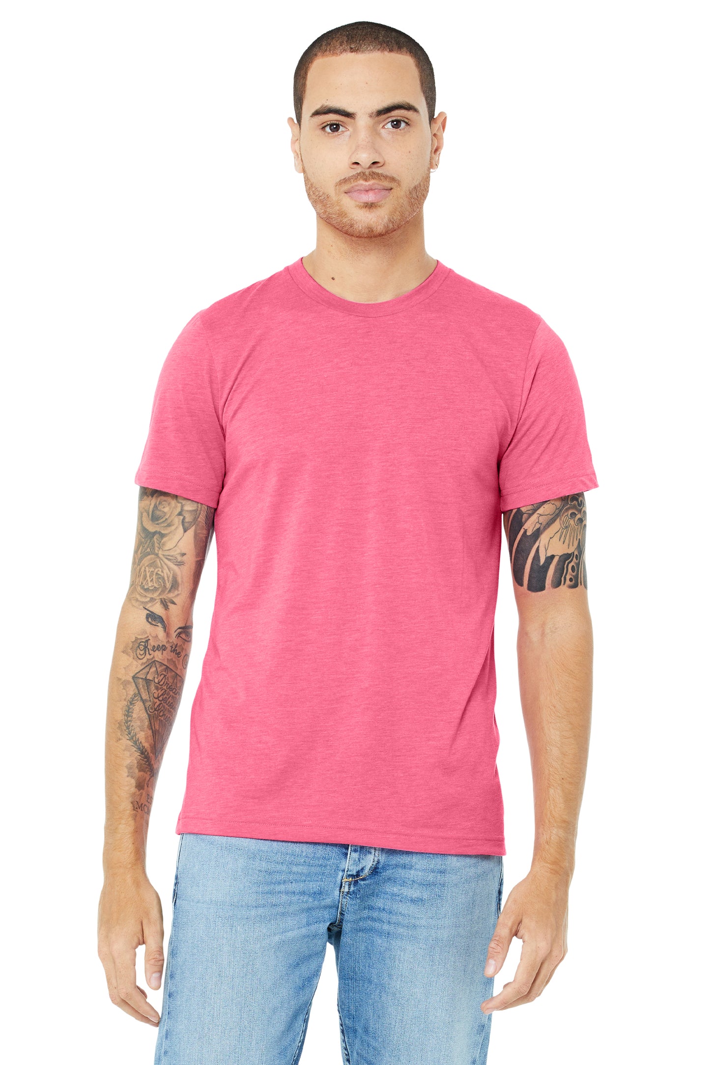 Unisex Triblend T-Shirt - Charity Pink Triblend