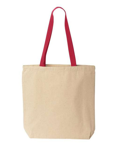 Liberty Bags 8868 Natural/ Red — front