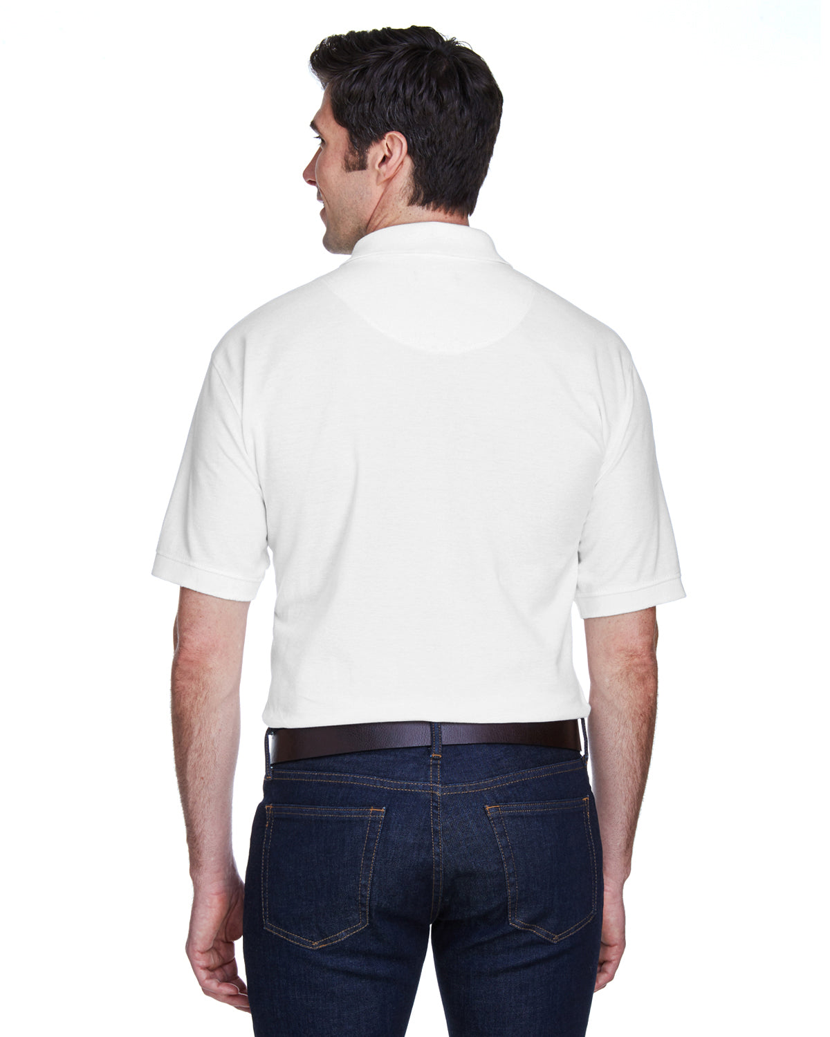 Men's Whisper Piqué Polo - White