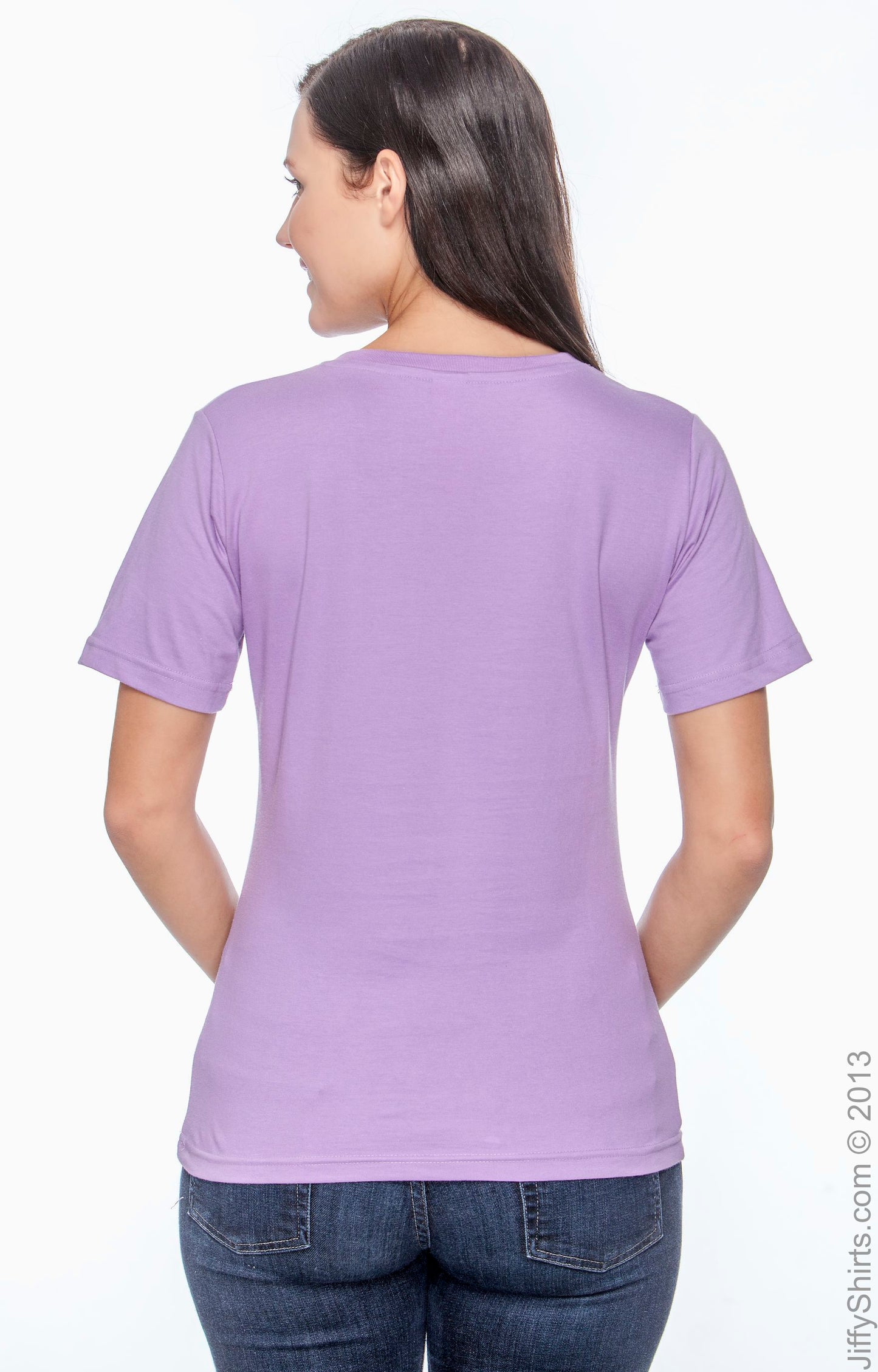 Women's Premium Jersey V-Neck T-Shirt - Lavender