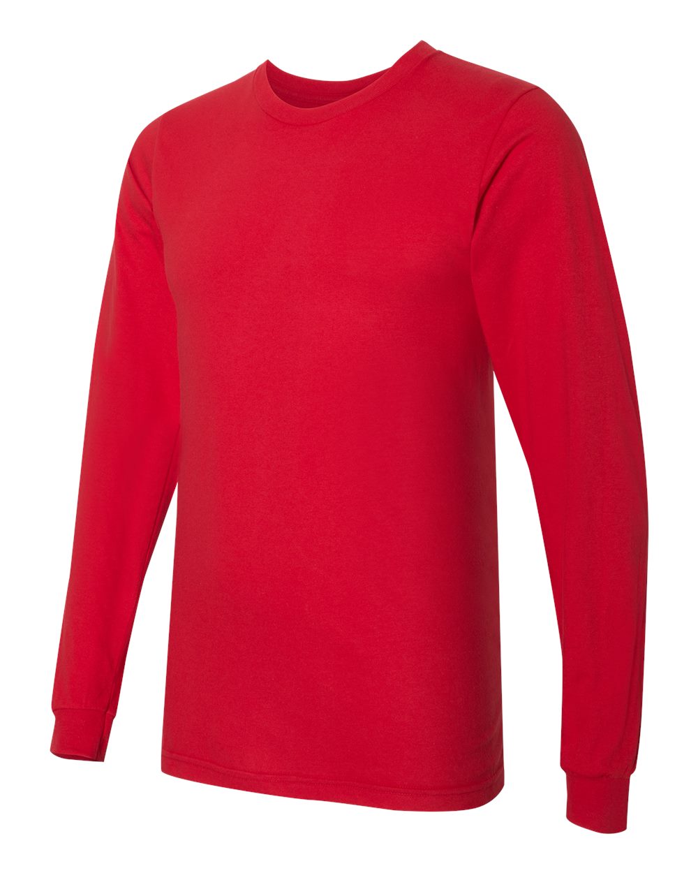 Unisex Fine Jersey Long-Sleeve T-Shirt - Red