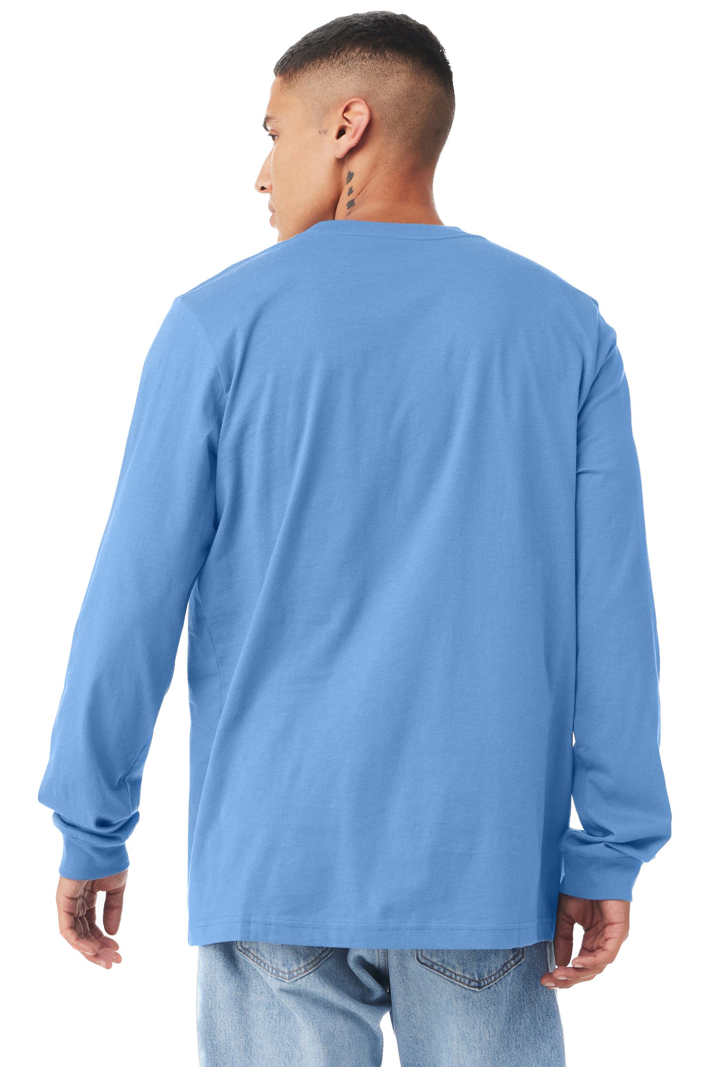 Unisex Jersey Long-Sleeve T-Shirt - Heather Carolina Blue
