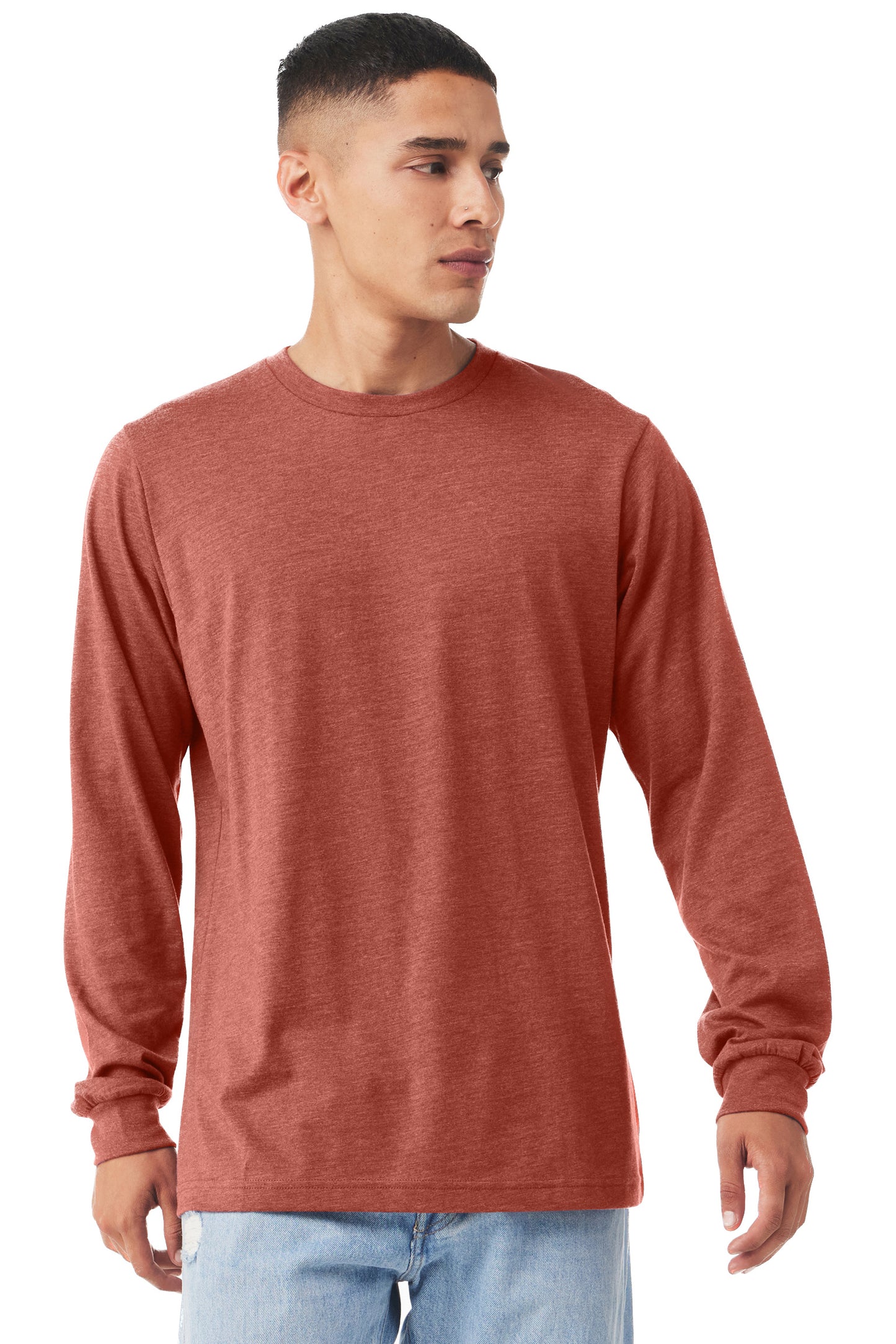 Unisex Jersey Long-Sleeve T-Shirt - Heather Clay
