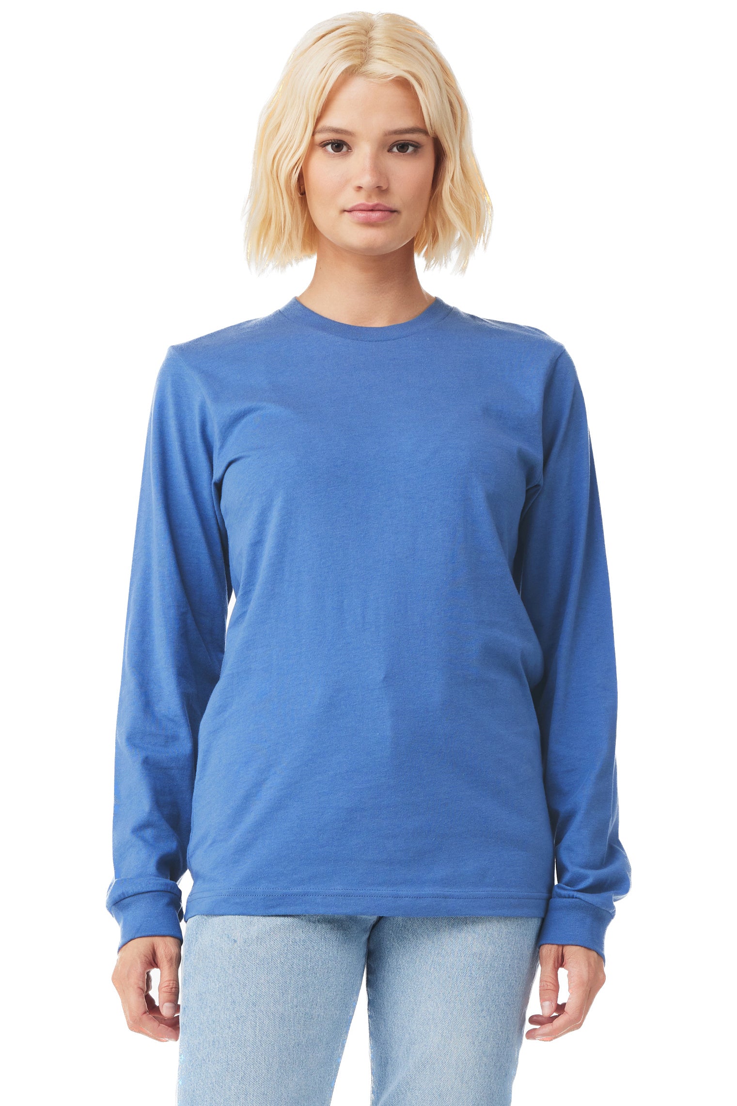Unisex Jersey Long-Sleeve T-Shirt - Heather Columbia Blue