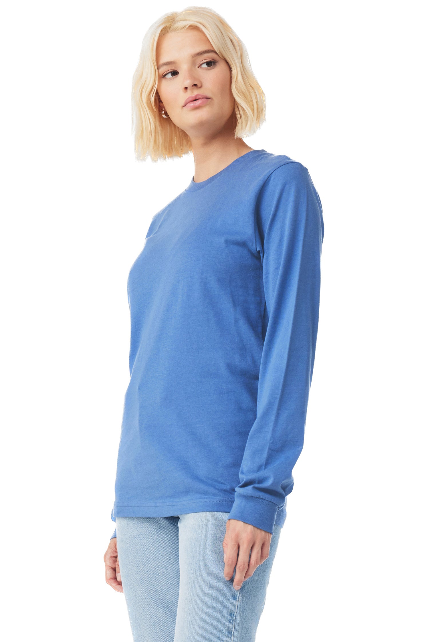 Unisex Jersey Long-Sleeve T-Shirt - Heather Columbia Blue