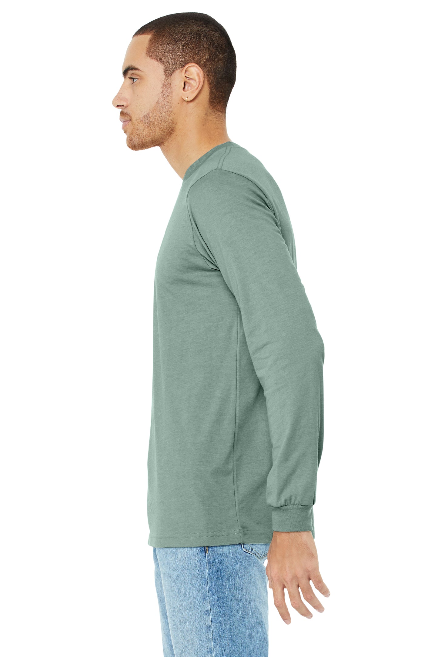Unisex Jersey Long-Sleeve T-Shirt - Heather Dusty Blue