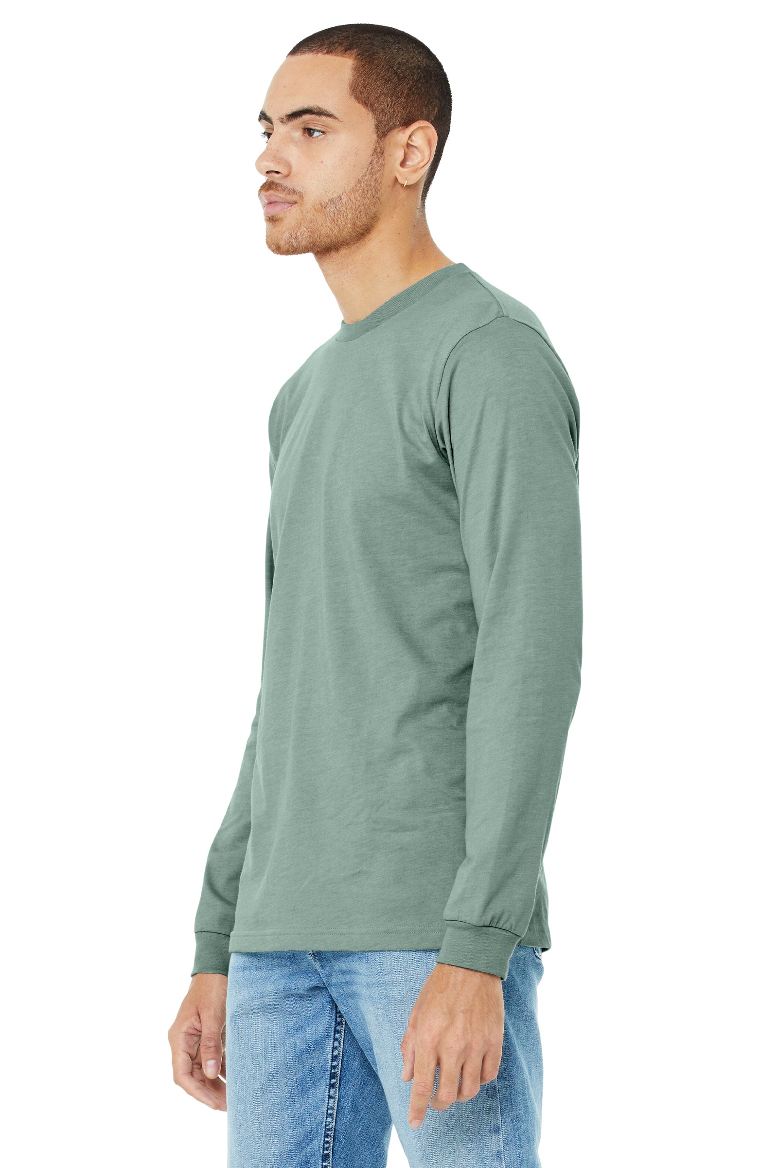 Unisex Jersey Long-Sleeve T-Shirt - Heather Dusty Blue