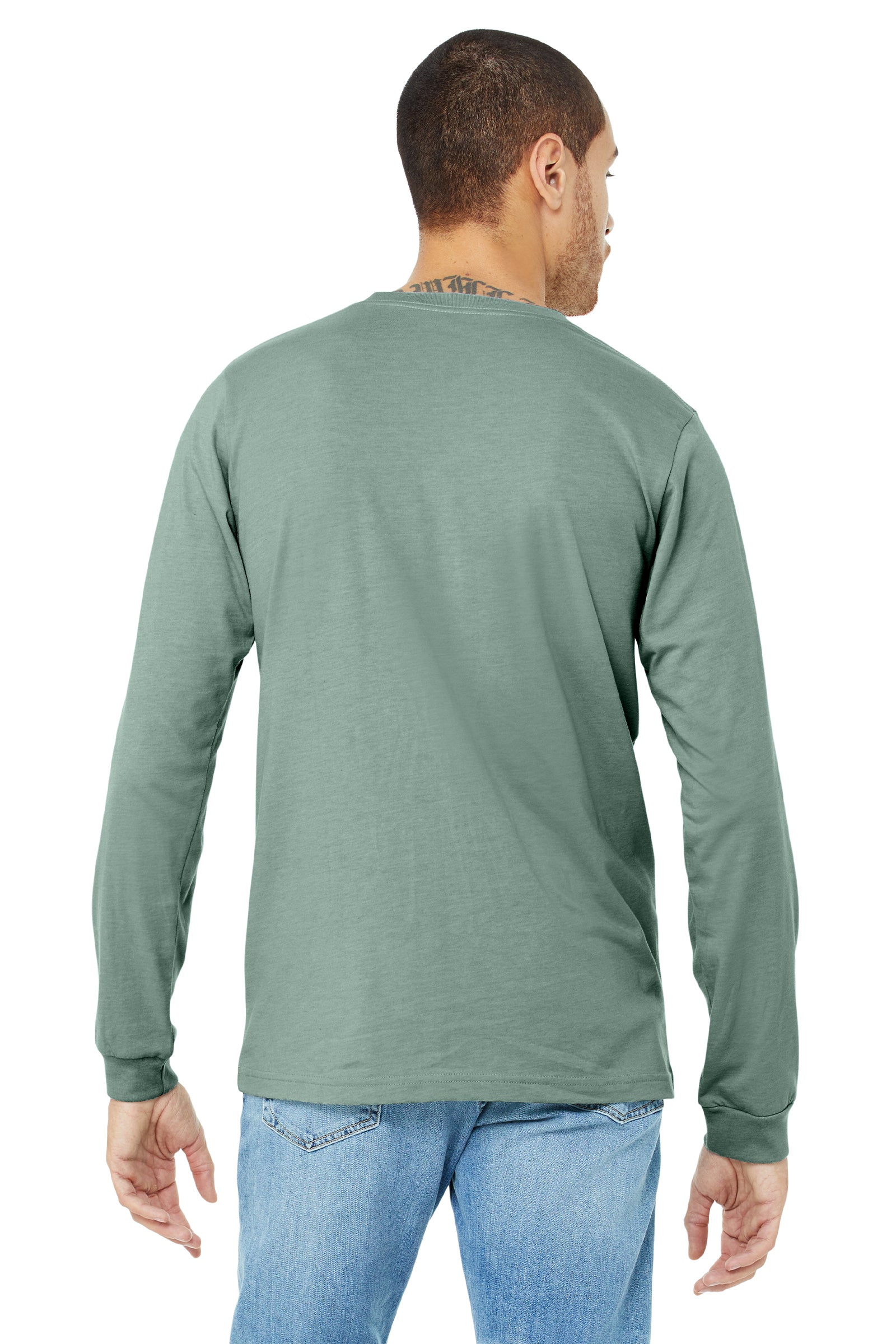 Unisex Jersey Long-Sleeve T-Shirt - Heather Dusty Blue