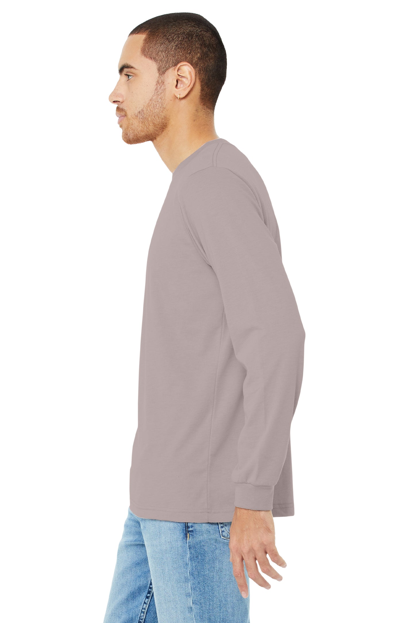 Unisex Jersey Long-Sleeve T-Shirt - Heather Pink Gravel
