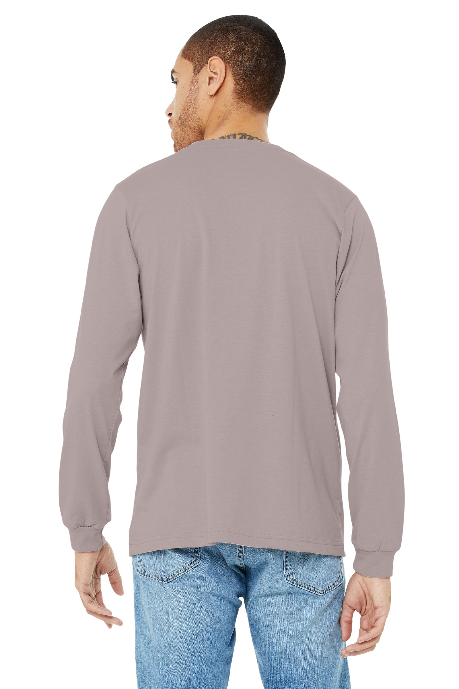 Unisex Jersey Long-Sleeve T-Shirt - Heather Pink Gravel