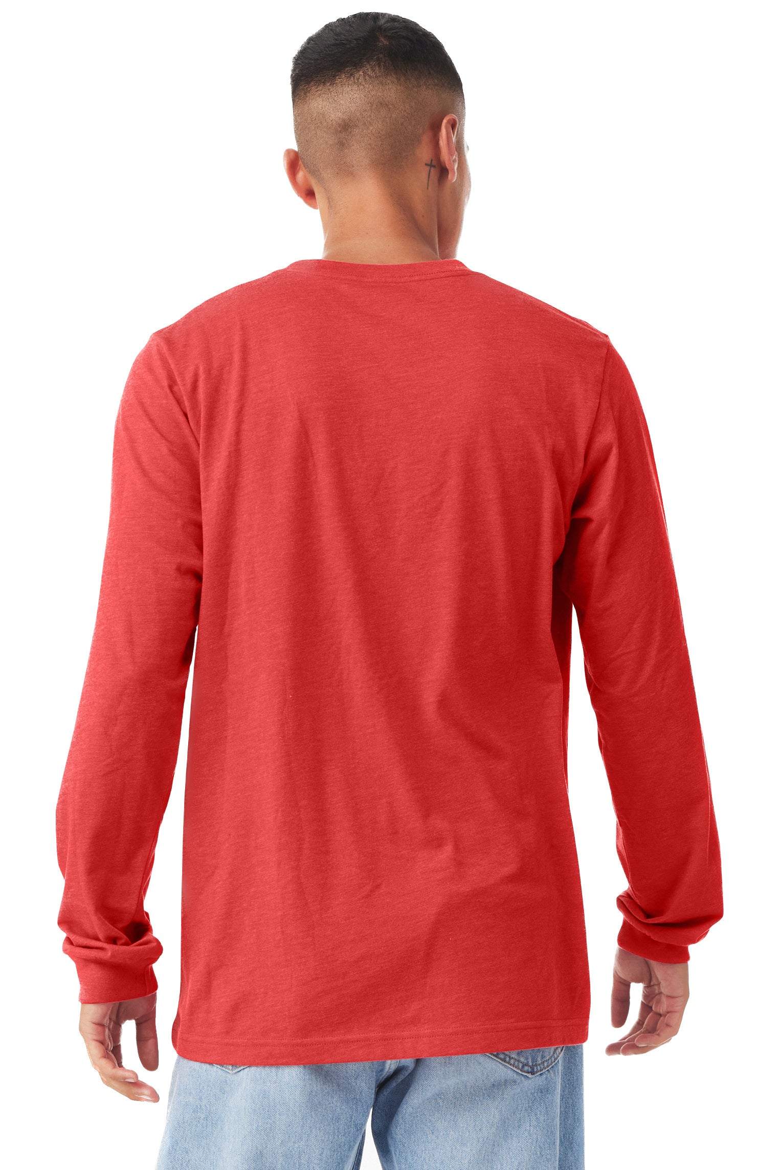 Unisex Jersey Long-Sleeve T-Shirt - Heather Red
