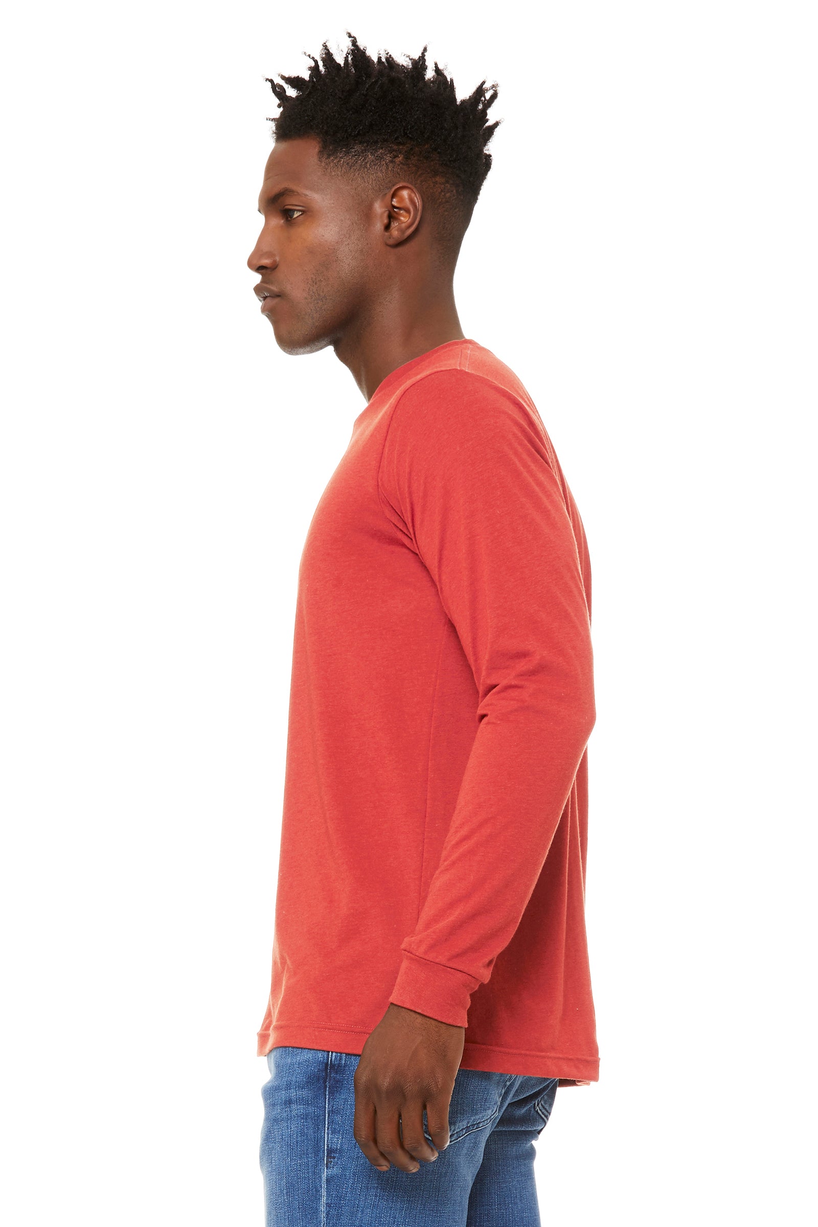 Unisex Jersey Long-Sleeve T-Shirt - Red Triblend