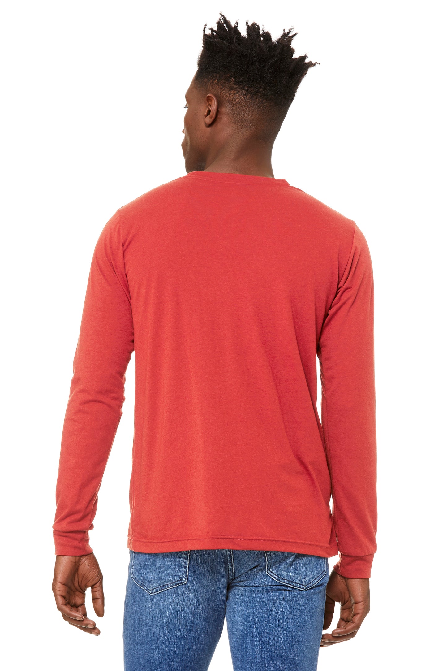 Unisex Jersey Long-Sleeve T-Shirt - Red Triblend