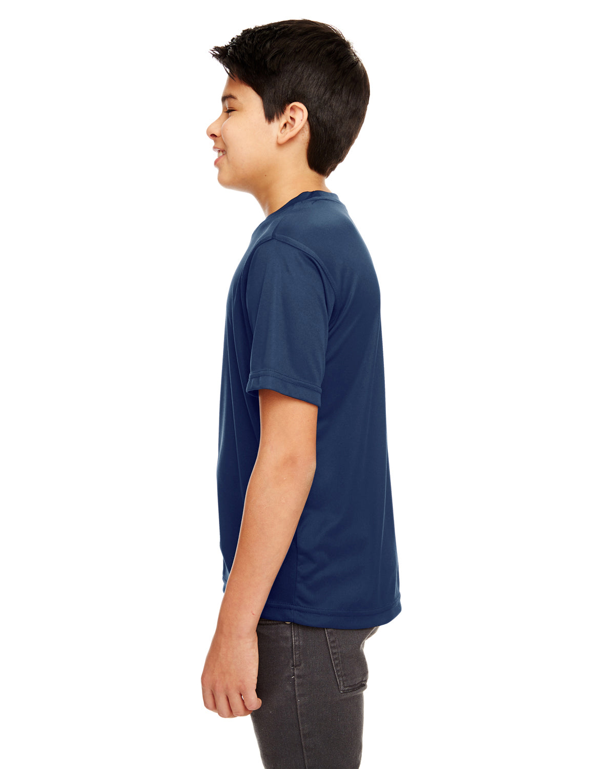 Youth Cool & Dry Basic Performance T-Shirt - Navy