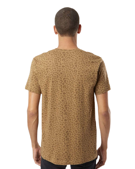 Unisex Fine Jersey T-Shirt - Brown Leopard