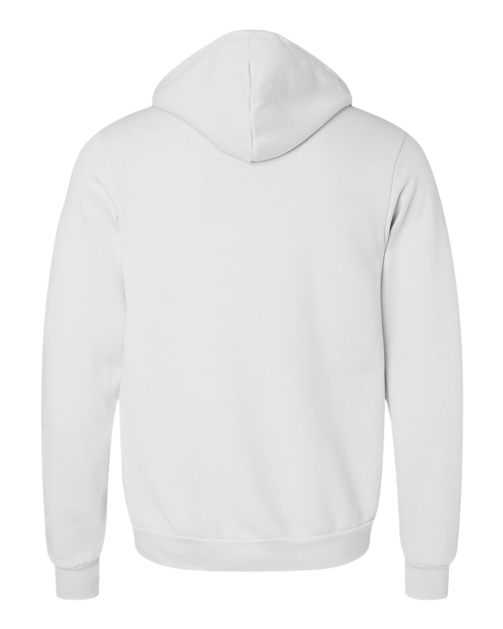 Unisex Poly-Cotton Sponge Fleece Full-Zip Hoodie - Silver