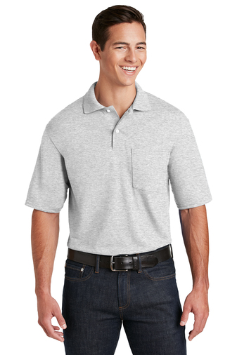 Unisex SpotShield��� Pocket Jersey Polo - Ash