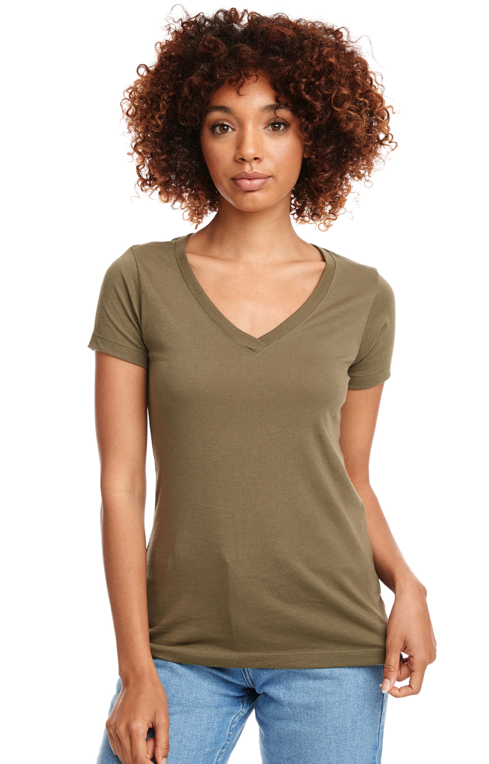 Women's 'Junior fit' Ideal V - Military Green