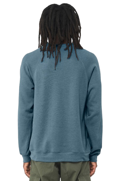 Unisex Sponge Fleece Raglan Sweatshirt - Heather Deep Teal