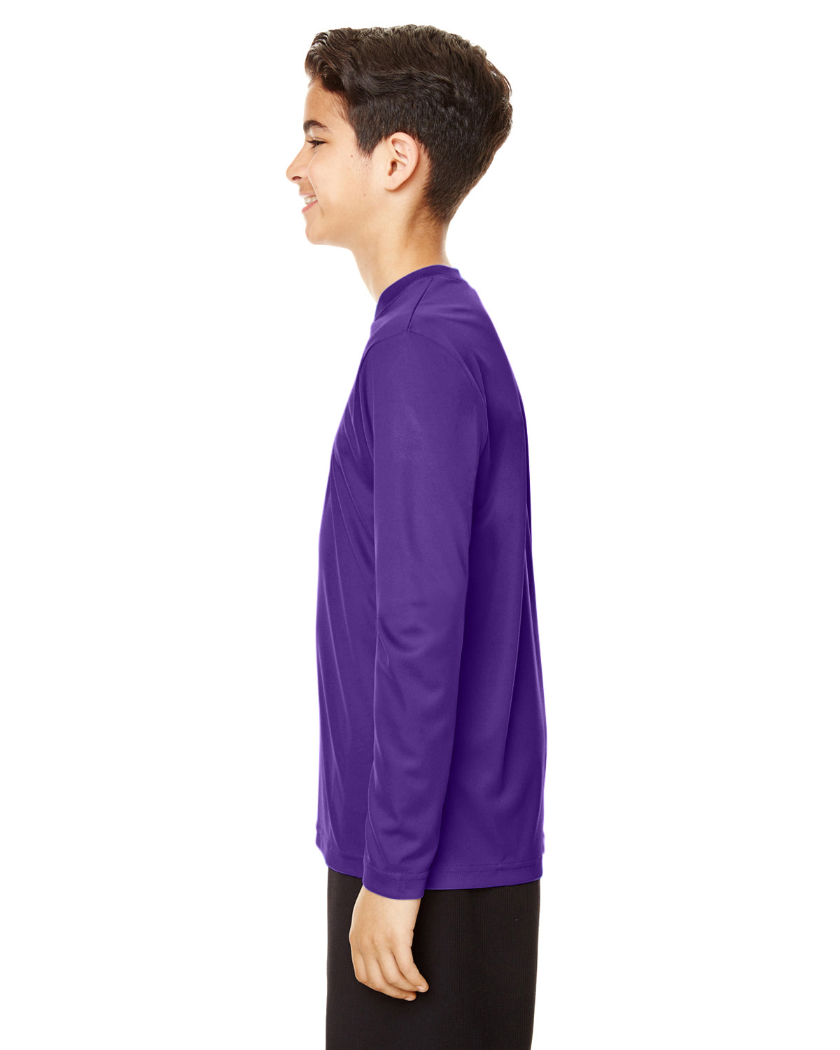 Youth Zone Performance Long-Sleeve T-Shirt - Sport Purple